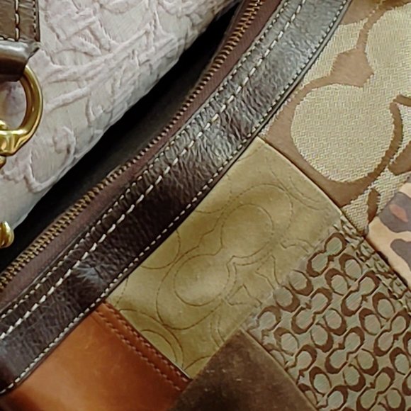 RARE VINTAGE COACH PATCHWORK HOBO - Picture 6 of 15